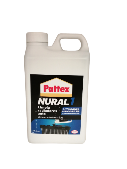 Pattex Nural 1 Limpia radiadores de coches con alto poder desincrustante,  limpiador de radiadores para limpiar en profundidad sin atacar los metales,  1 x 240 ml : : Coche y moto