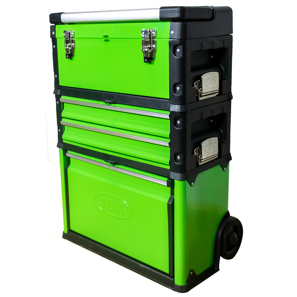 CARRO DE HERRAMIENTAS MODULAR JBM CON RUEDAS EQUIPADO CON 97 Piezas