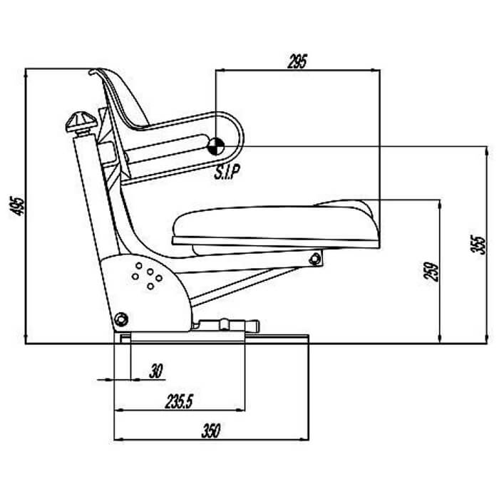 ASIENTO TRACTOR UNIVERSAL REGULABLE &quot;ECO&quot; RM20 105