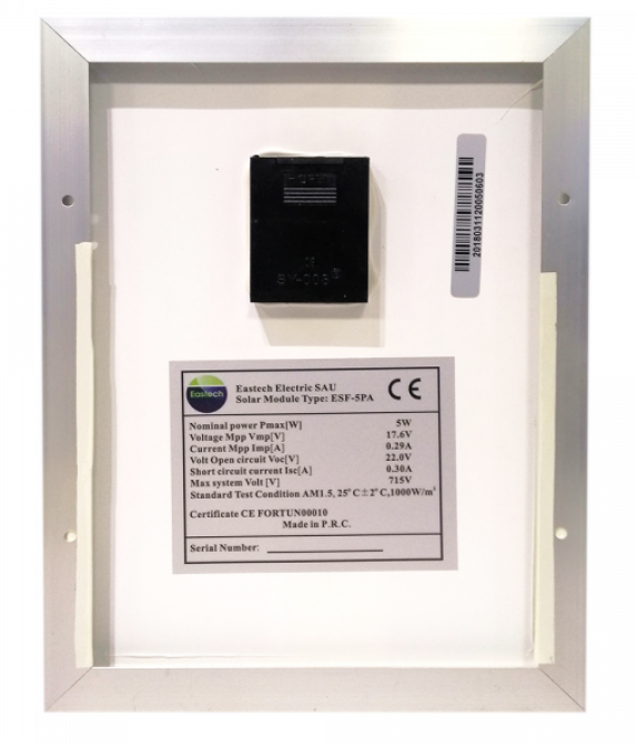 KIT SOLAR PARA PASTORES (PANEL 5W + BATERIA 12AH) ESF-5PA//SY-M5W