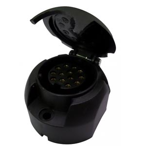 BASE PLÁSTICO REMOLQUE 13 Polos 12v 