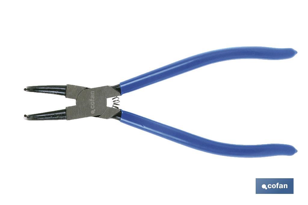 ALICATES CIRCLIP INTERIOR CURVO MEDIDA 125 MM
