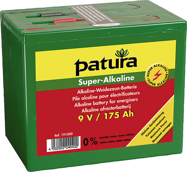BATERÍA PASTOR ELECTRICO 9V SUPER ALCALINA 120 AH PATURA