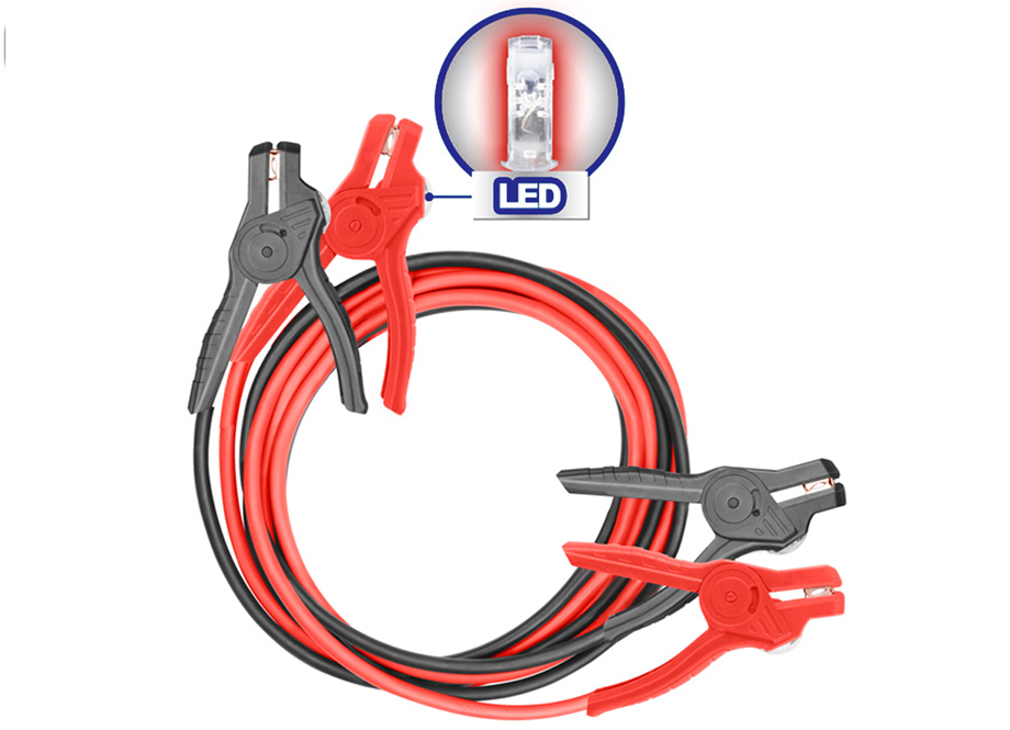 PINZAS BATERIA 600AMP CON INDICADOR LED - 3M - EMTOP