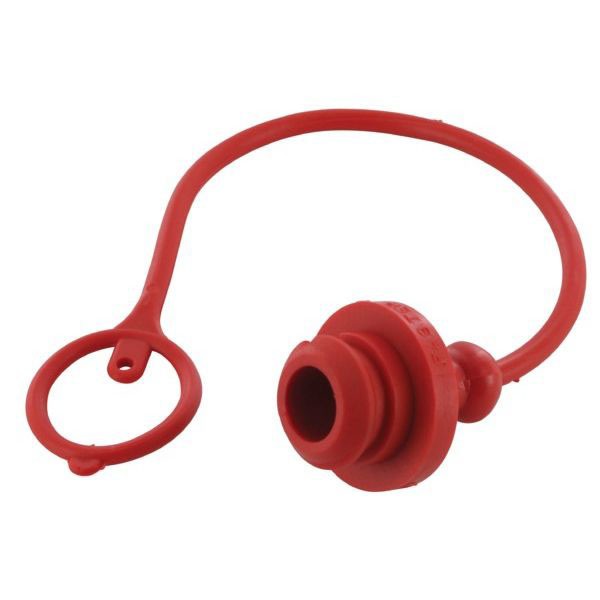 TAPÓN ANTIPOLVO ENCHUFE HIDRÁULICO ISO A 1/2 MACHO ROJO