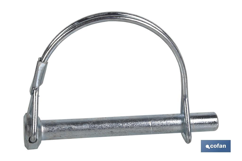 PASADOR SEGURIDAD 6X45 CON MUELLE LATERAL