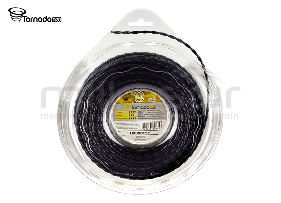 NYLON TRENZADO TORNADO PRO DISPENSER 3.9mm x 26m