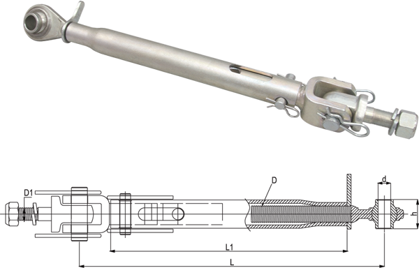 ESTABILIZADOR RÍGIDO PARA BRAZO ELEVADOR 395mm