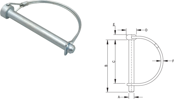 PASADOR SEGURIDAD 11x89 CON MUELLE LATERAL