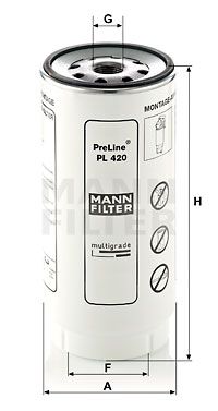 FILTRO COMBUSTIBLE MANN PL 420 X