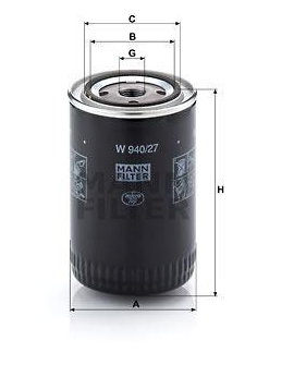 FILTRO ACEITE ACEITE MANN W 950/27
