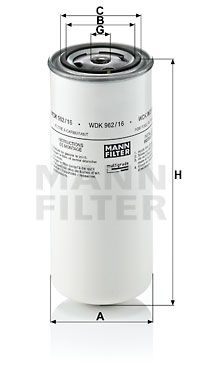 FILTRO COMBUSTIBLE MANN WDK 962/16