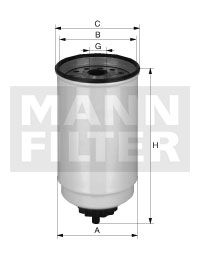 FILTRO COMBUSTIBLE MANN WK 10 017 X