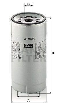 FILTRO COMBUSTIBLE MANN WK 1080/6 X
