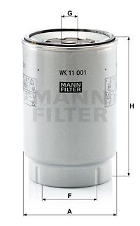 FILTRO COMBUSTIBLE MANN WK 11 001 X