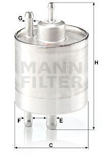 FILTRO COMBUSTIBLE MANN WK 513/5