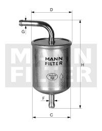 FILTRO COMBUSTIBLE MANN WK 78/1
