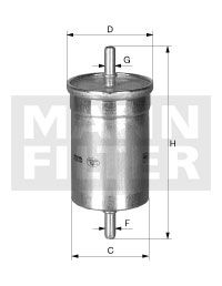 FILTRO COMBUSTIBLE MANN WK 78/2