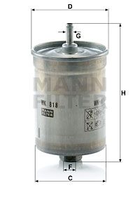 FILTRO COMBUSTIBLE MANN WK 818