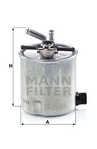 FILTRO COMBUSTIBLE MANN WK 9043