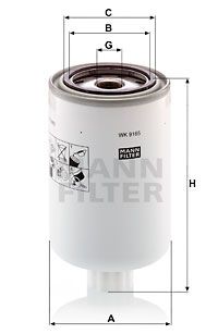 FILTRO COMBUSTIBLE MANN WK 9165 X