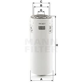 FILTRO COMBUSTIBLE MANN WK 980/1