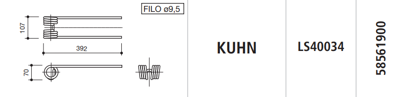 MUELLE RASTRILLO KUHN LS40034