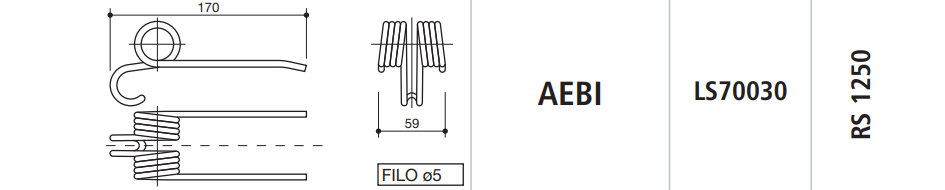 MUELLE AUTOCARGADOR AEBI LS70030