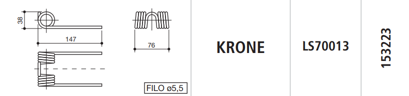 MUELLE AUTOCARGADOR KRONE LS70013