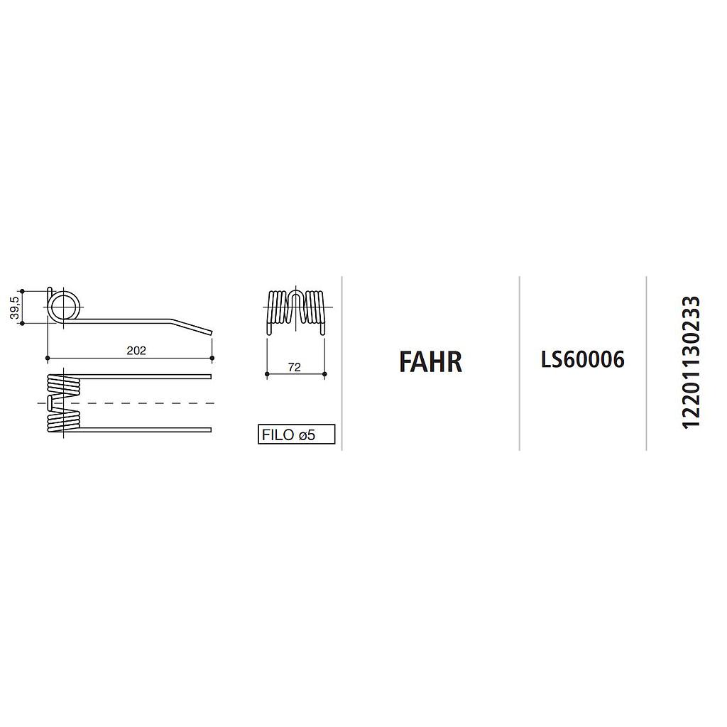 MUELLE ROTOEMPACADORA FAHR LS60006