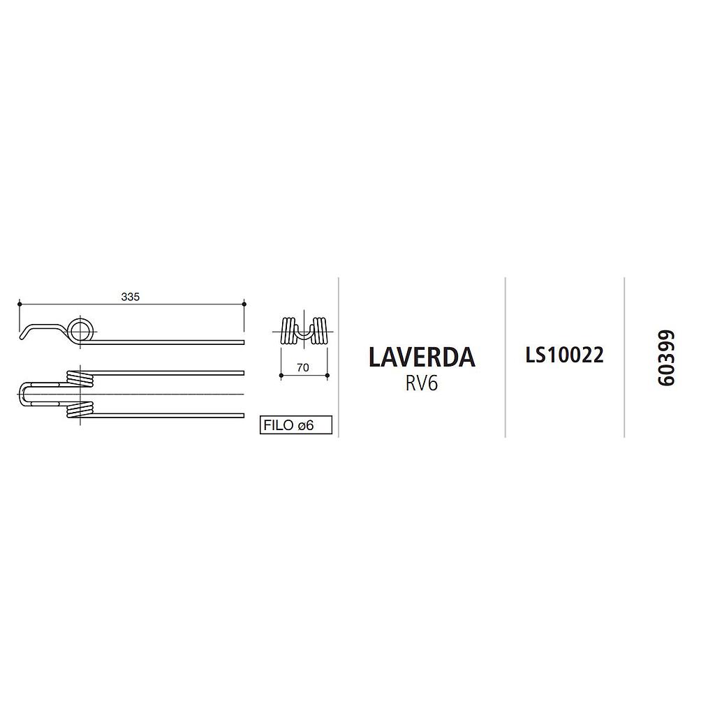 MUELLE RASTRILLO LAVERDA RV6 LS10022