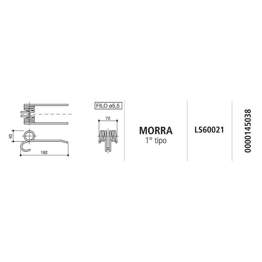 MUELLE ROTOEMPACADORA MORRA 1º TIPO LS60021