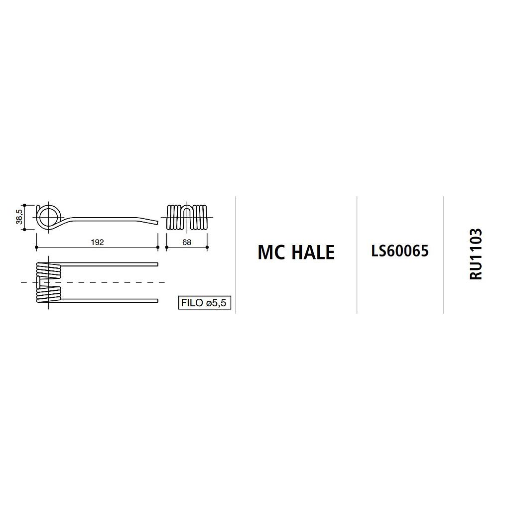 MUELLE ROTOEMPACADORA Mc HALE LS60065