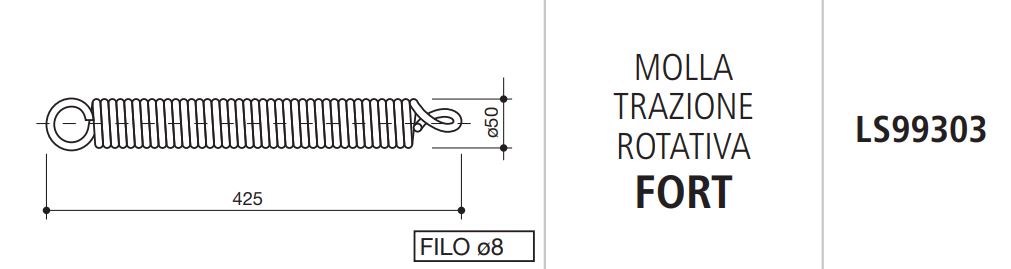 MUELLE TRACCION ROTATIVA FORT LS99303