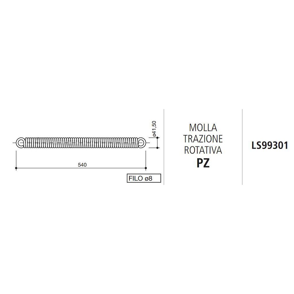 MUELLE TRACCIÓN ROTATIVA PZ LS99301