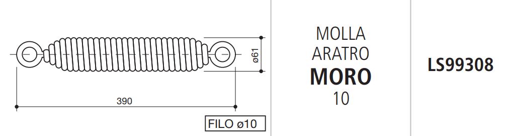 MUELLE TRACCION ARADO MORO 10 LS99308