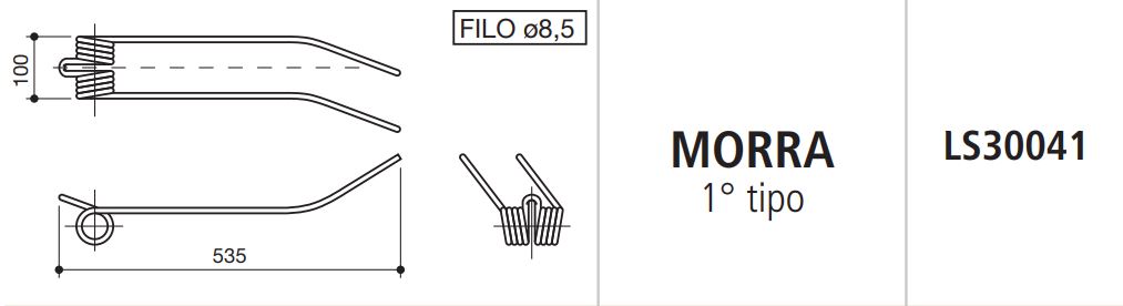 MUELLE RASTRILLO MORRA 1º TIPO LS30041