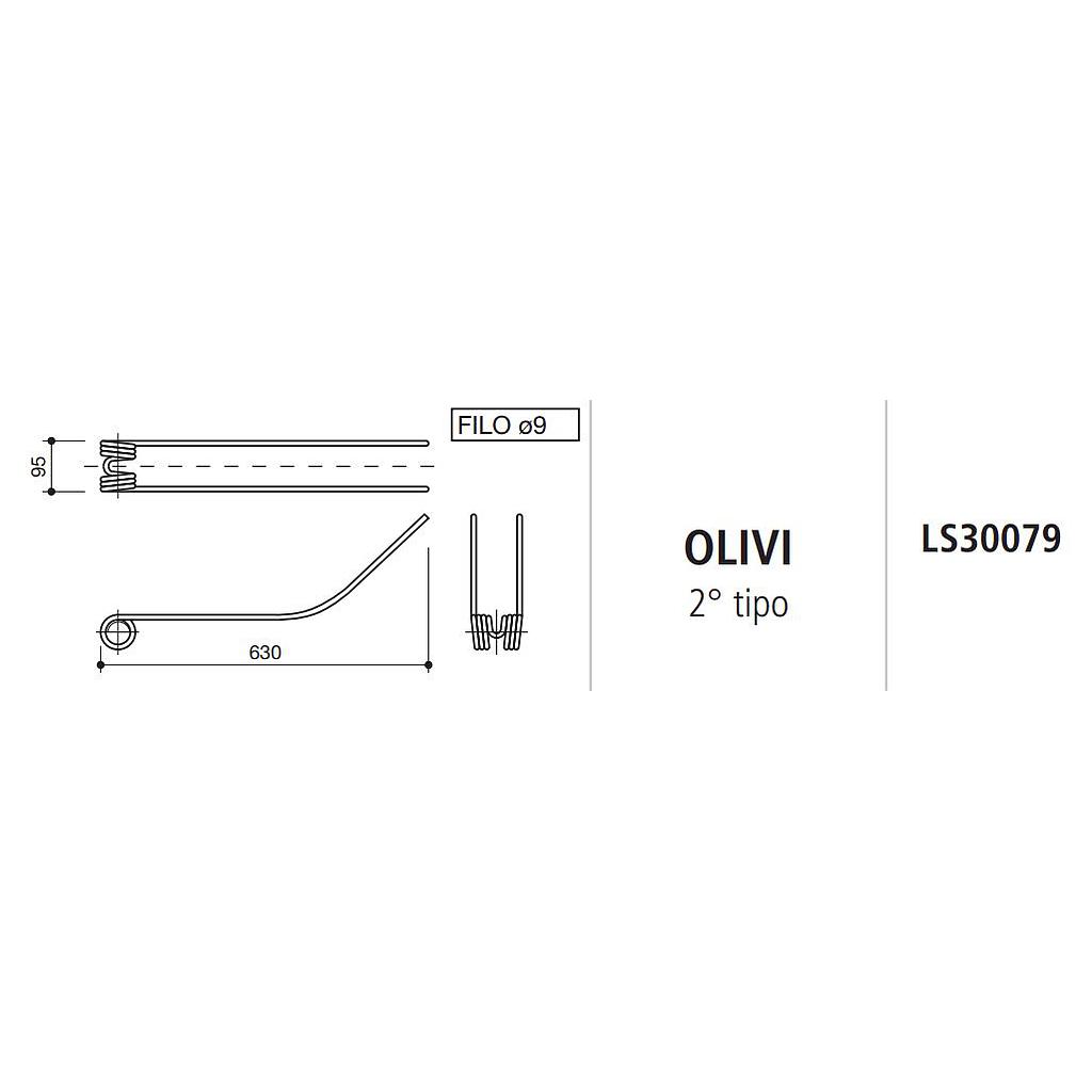 MUELLE RASTRILLO OLIVI 2 TIPO LS30079
