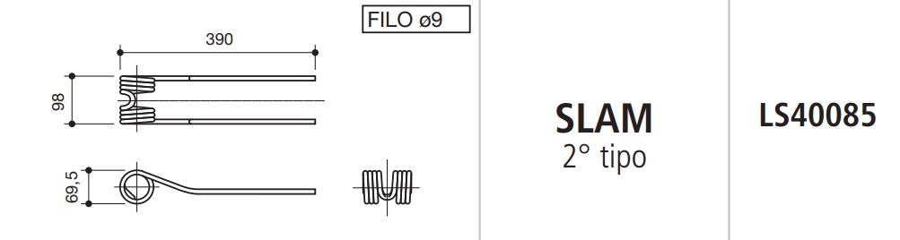 MUELLE RASTRILLO SLAM 2º TIPO LS40085