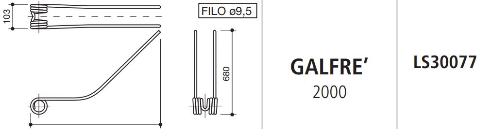 MUELLE RASTRILLO GALFRE 2000 LS30077