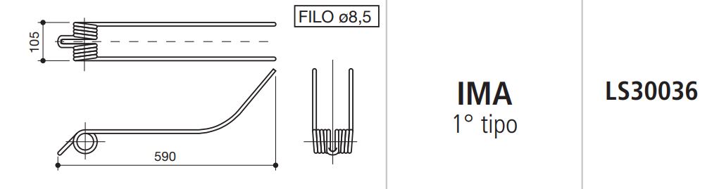 MUELLE RASTRILLO IMA 1º TIPO LS30036