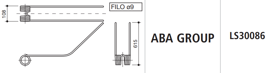 MUELLE RASTRILLO ABA GROUP LS30086