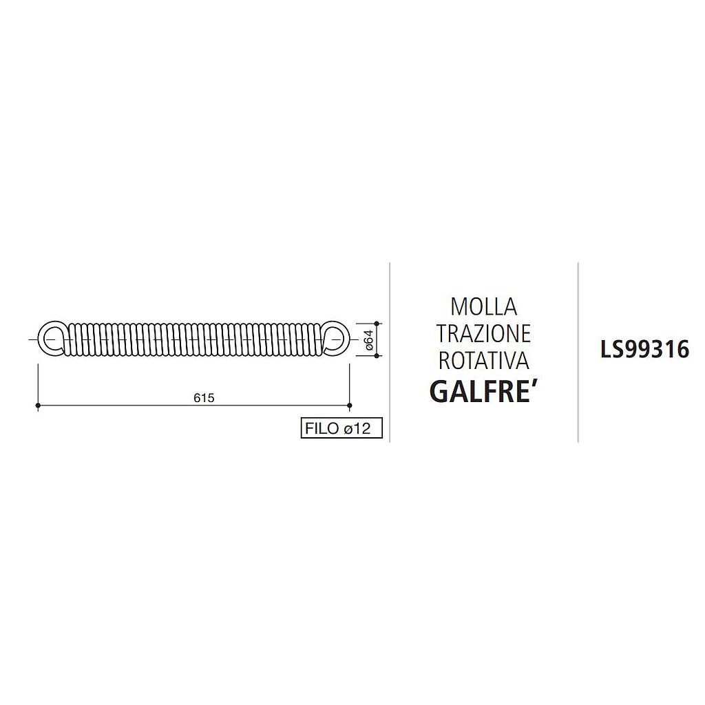 MUELLE TRACCION ROTATIVA GALFRE LS99316