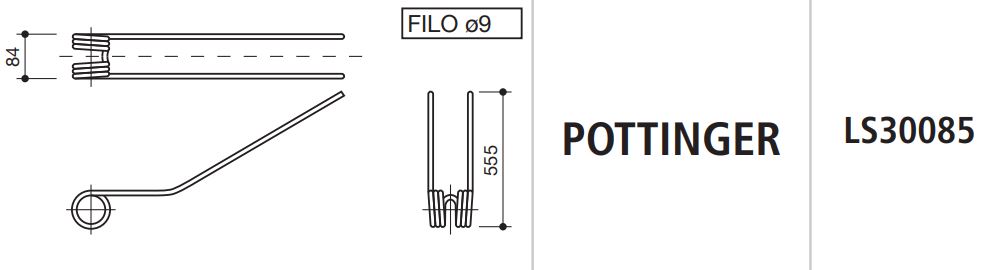 MUELLE RASTRILLO POTTINGER LS30085