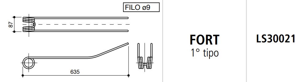 MUELLE RASTRILLO FORT 1º TIPO LS30021