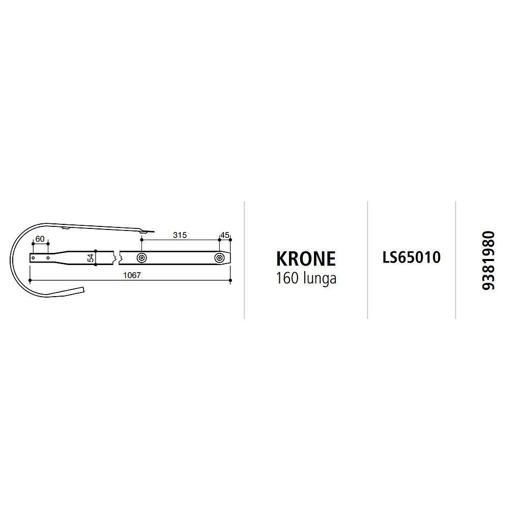 COSTILLA ROTOEMPACADORA KRONE 160 LUNGA LS65010