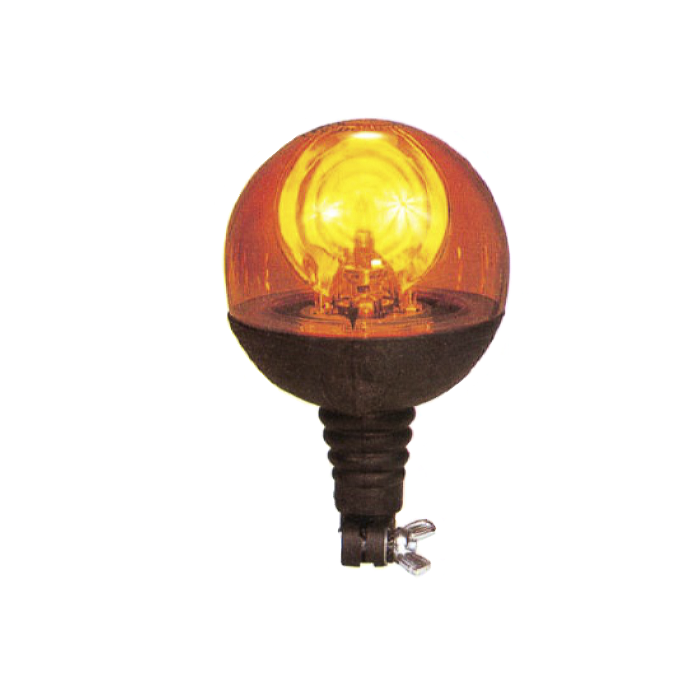LUZ ROTATIVA AMBAR 24V H1 BASE FLEXIBLE BARRA RINDER 41.00