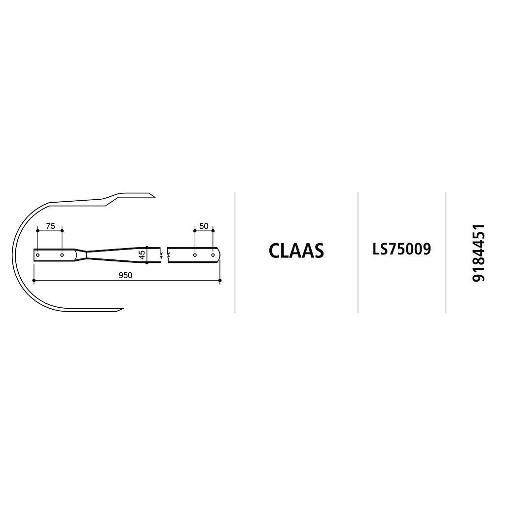 COSTILLA AUTOCARGADOR CLAAS LS75009