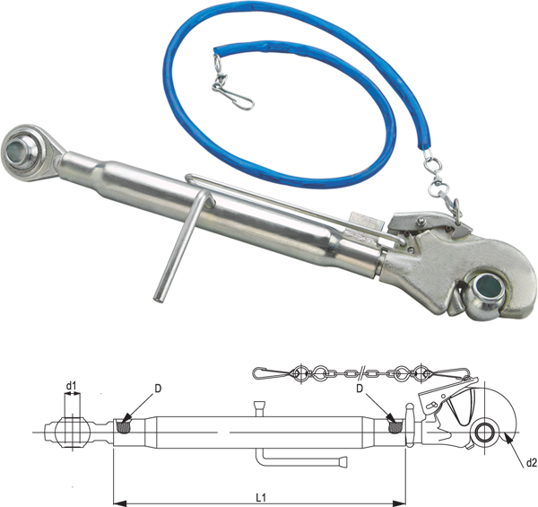 TERCER PUNTO CON ENGANCHE RAPIDO CAT 3-2 660-930 mm