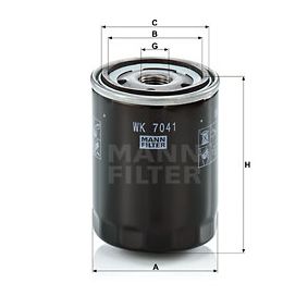 FILTRO DE COMBUSTIBLE MANN WK 7041